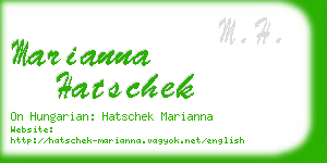 marianna hatschek business card